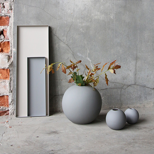 Cooee Design Ball Vase 20cm Grey Miljö 1