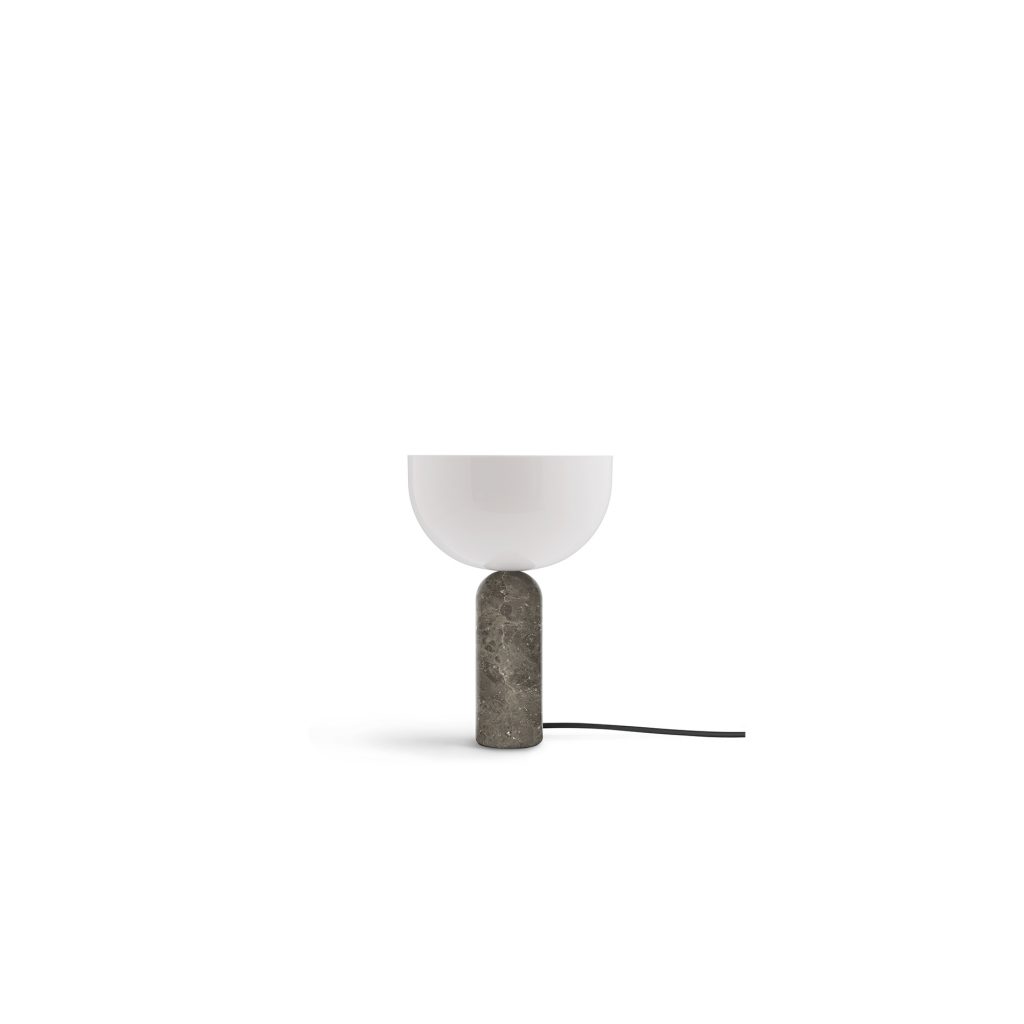 New Works Kizu Table Lamp Small Gris Du Marais Marble Sävedalens Belysning