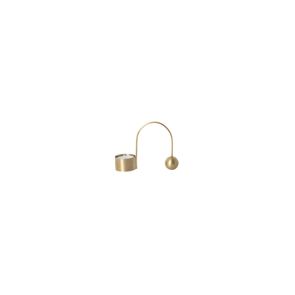 Ferm Living Balance Tealight Holder Brass Sävedalens Belysning.